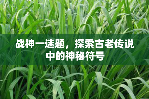 战神一迷题，探索古老传说中的神秘符号