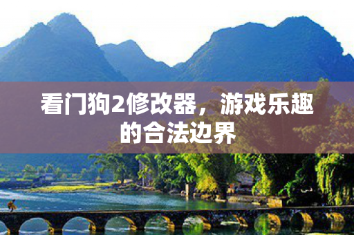 看门狗2修改器，游戏乐趣的合法边界