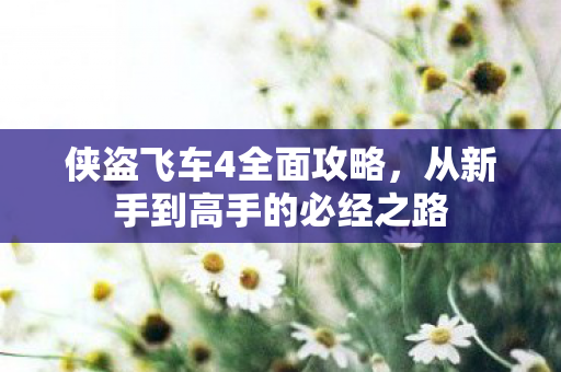 侠盗飞车4全面攻略，从新手到高手的必经之路