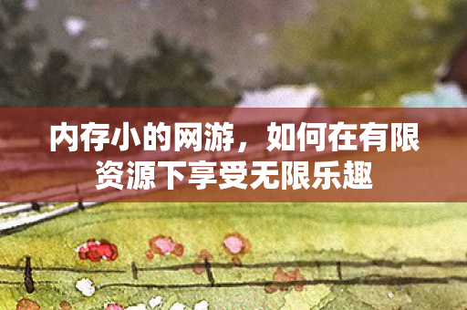内存小的网游，如何在有限资源下享受无限乐趣