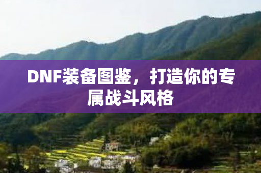DNF装备图鉴，打造你的专属战斗风格