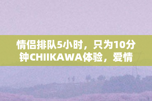 情侣排队5小时，只为10分钟CHIIKAWA体验，爱情与等待的浪漫交响曲