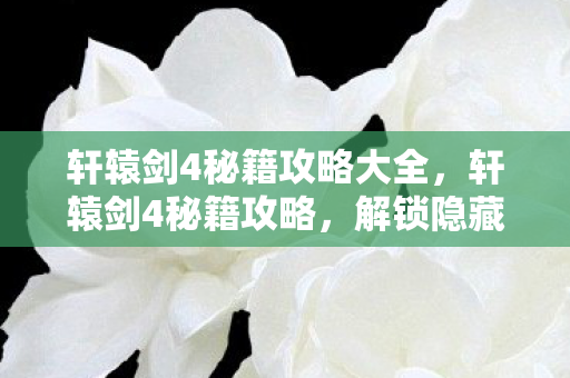 解锁隐藏技能与神秘道具图片
