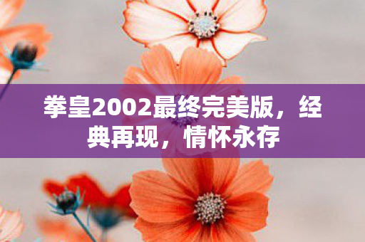 拳皇2002最终完美版图片