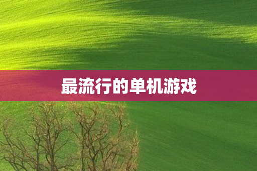 最流行的单机游戏