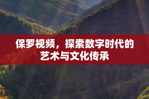 保罗视频，探索数字时代的艺术与文化传承
