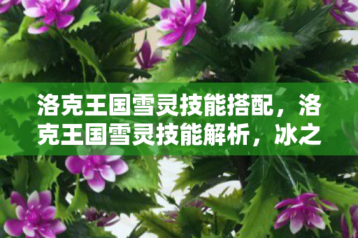 洛克王国雪灵技能搭配图片