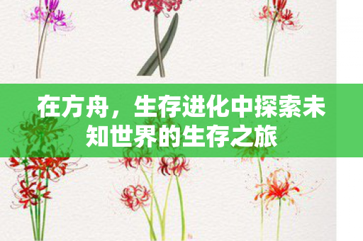 在方舟,生存进化中探索未知世界的生存之旅 在方舟,生存进化中探索未知世界的生存之旅