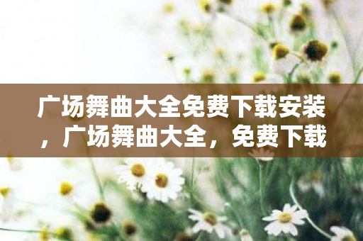 广场舞曲大全免费下载安装图片