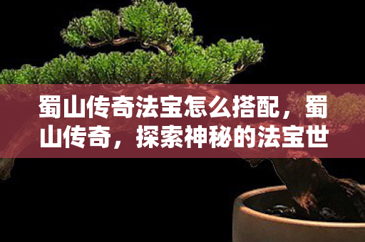 蜀山传奇法宝怎么搭配图片