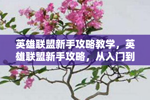 英雄联盟新手攻略教学，英雄联盟新手攻略，从入门到进阶