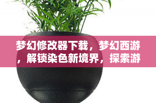 梦幻修改器下载，梦幻西游，解锁染色新境界，探索游戏美学新可能