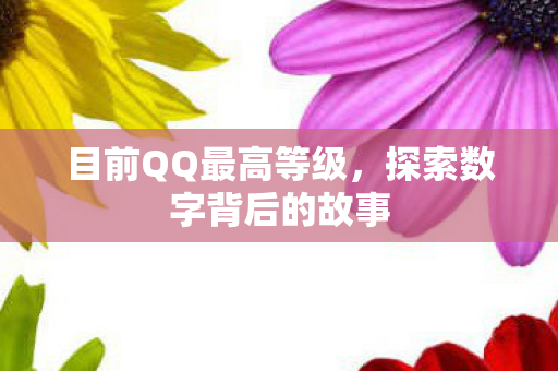 目前QQ最高等级,探索数字背后的故事 目前QQ最高等级,探索数字背后的故事