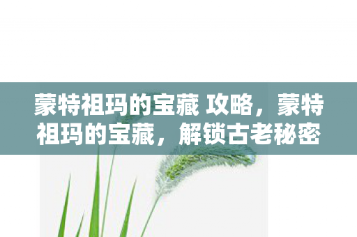 蒙特祖玛的宝藏 攻略，蒙特祖玛的宝藏，解锁古老秘密的终极攻略