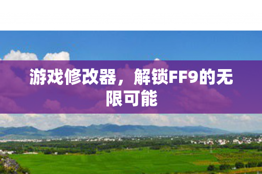 游戏修改器，解锁FF9的无限可能