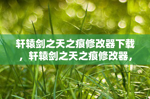 轩辕剑之天之痕修改器下载图片
