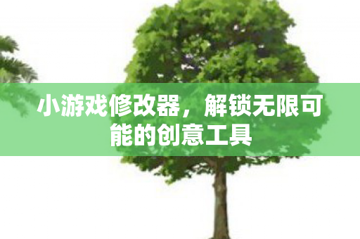 小游戏修改器，解锁无限可能的创意工具