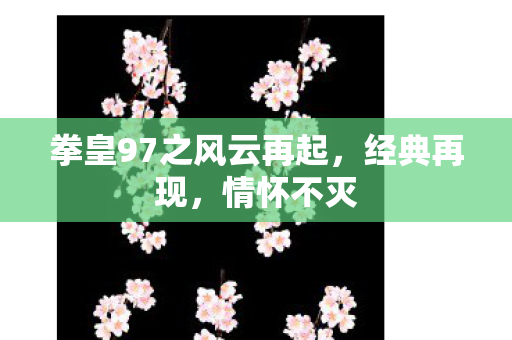 拳皇97之风云再起，经典再现，情怀不灭