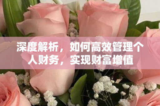 深度解析，如何高效管理个人财务，实现财富增值