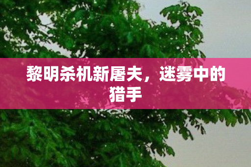 黎明杀机新屠夫，迷雾中的猎手