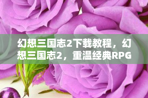 幻想三国志2下载教程，幻想三国志2，重温经典RPG的感动