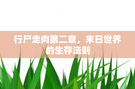 行尸走肉第二章，末日世界的生存法则