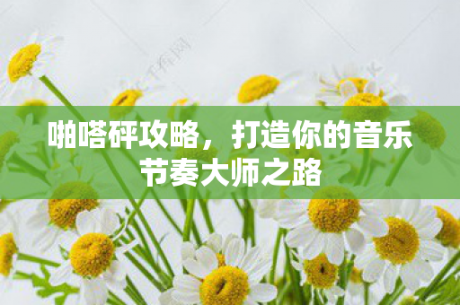 啪嗒砰攻略，打造你的音乐节奏大师之路