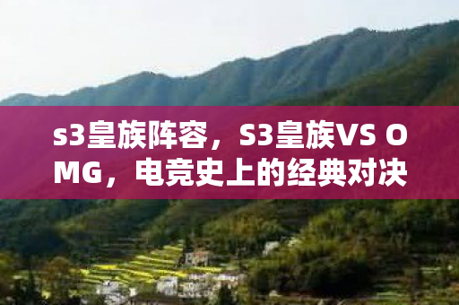 S3皇族VS OMG图片