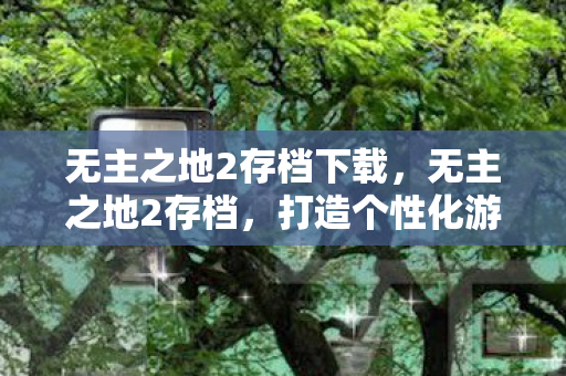 无主之地2存档下载，无主之地2存档，打造个性化游戏体验的秘诀