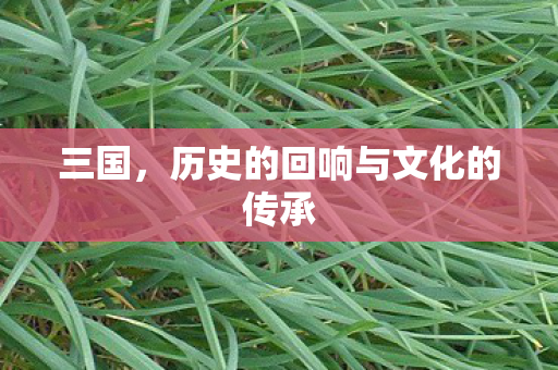 三国，历史的回响与文化的传承