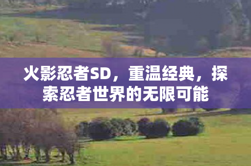 火影忍者SD,重温经典,探索忍者世界的无限可能 火影忍者SD,重温经典,探索忍者世界的无限可能