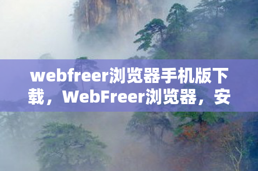 webfreer浏览器手机版下载，WebFreer浏览器，安全、自由的网络探索工具