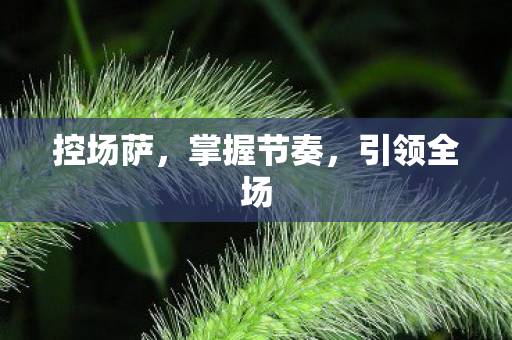 控场萨，掌握节奏，引领全场