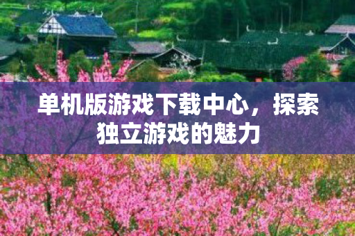 单机版游戏下载中心，探索独立游戏的魅力