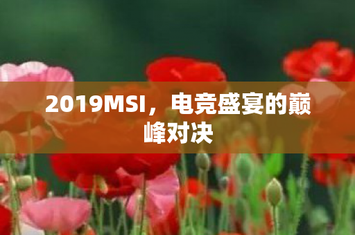 2019MSI，电竞盛宴的巅峰对决