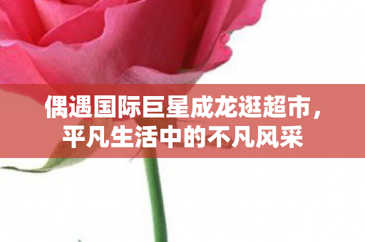 偶遇国际巨星成龙逛超市，平凡生活中的不凡风采