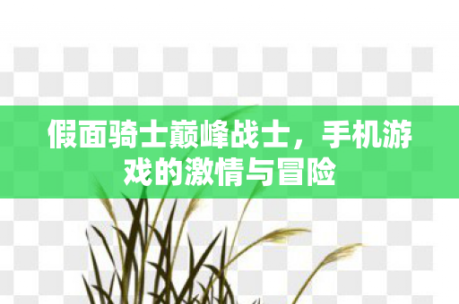 假面骑士巅峰战士,手机游戏的激情与冒险 假面骑士巅峰战士,手机游戏的激情与冒险