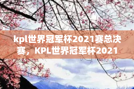 kpl世界冠军杯2021赛总决赛，KPL世界冠军杯2021总决赛，荣耀与梦想的巅峰对决