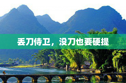 丢刀侍卫，没刀也要硬提