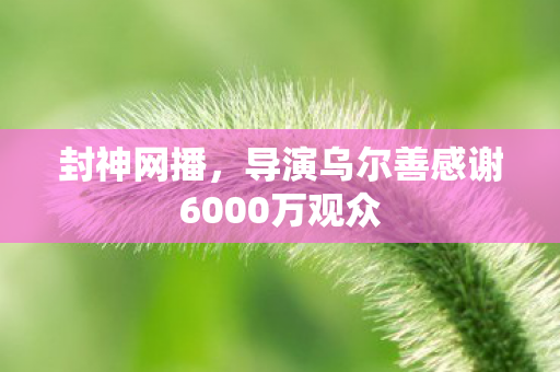 封神网播，导演乌尔善感谢6000万观众