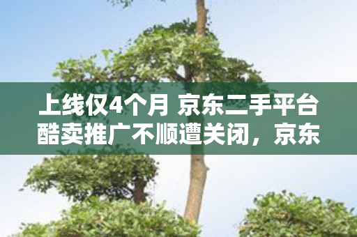 上线仅4个月 京东二手平台酷卖推广不顺遭关闭，京东酷卖，品质生活的新选择
