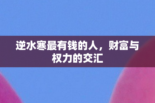 逆水寒最有钱的人，财富与权力的交汇