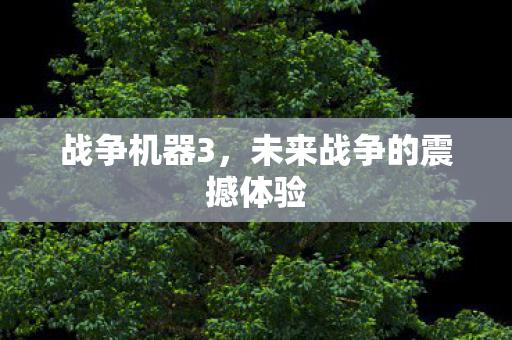 战争机器3，未来战争的震撼体验