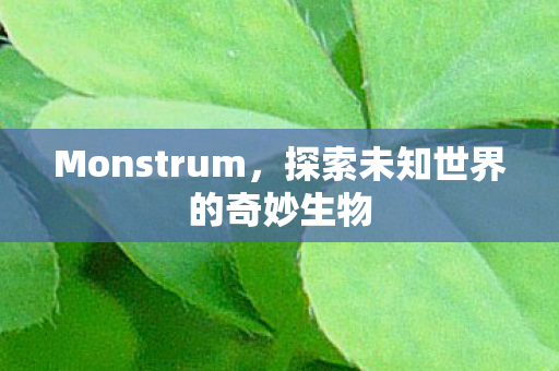 Monstrum，探索未知世界的奇妙生物