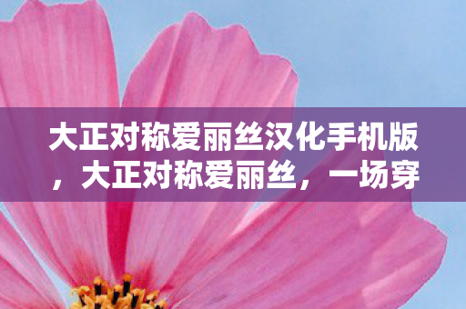 大正对称爱丽丝汉化手机版，大正对称爱丽丝，一场穿越时空的奇幻之旅