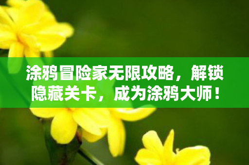 涂鸦冒险家无限攻略，解锁隐藏关卡，成为涂鸦大师！