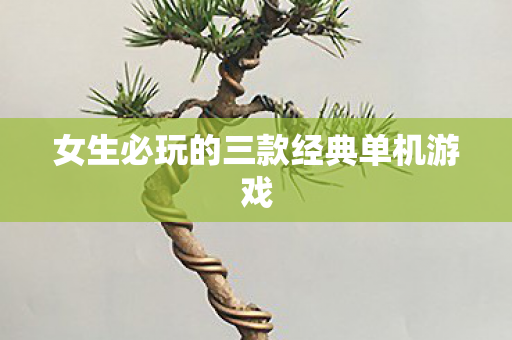 女生必玩的三款经典单机游戏