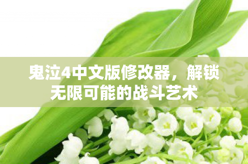 鬼泣4中文版修改器，解锁无限可能的战斗艺术