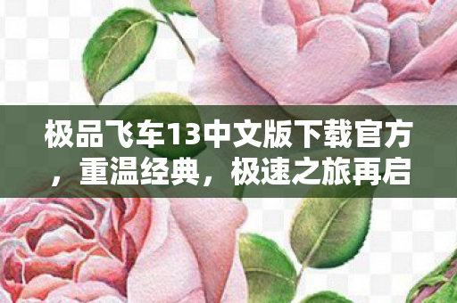 极品飞车13中文版下载官方，重温经典，极速之旅再启航