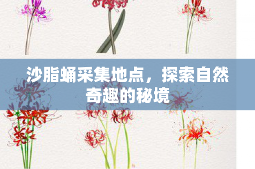 沙脂蛹采集地点，探索自然奇趣的秘境